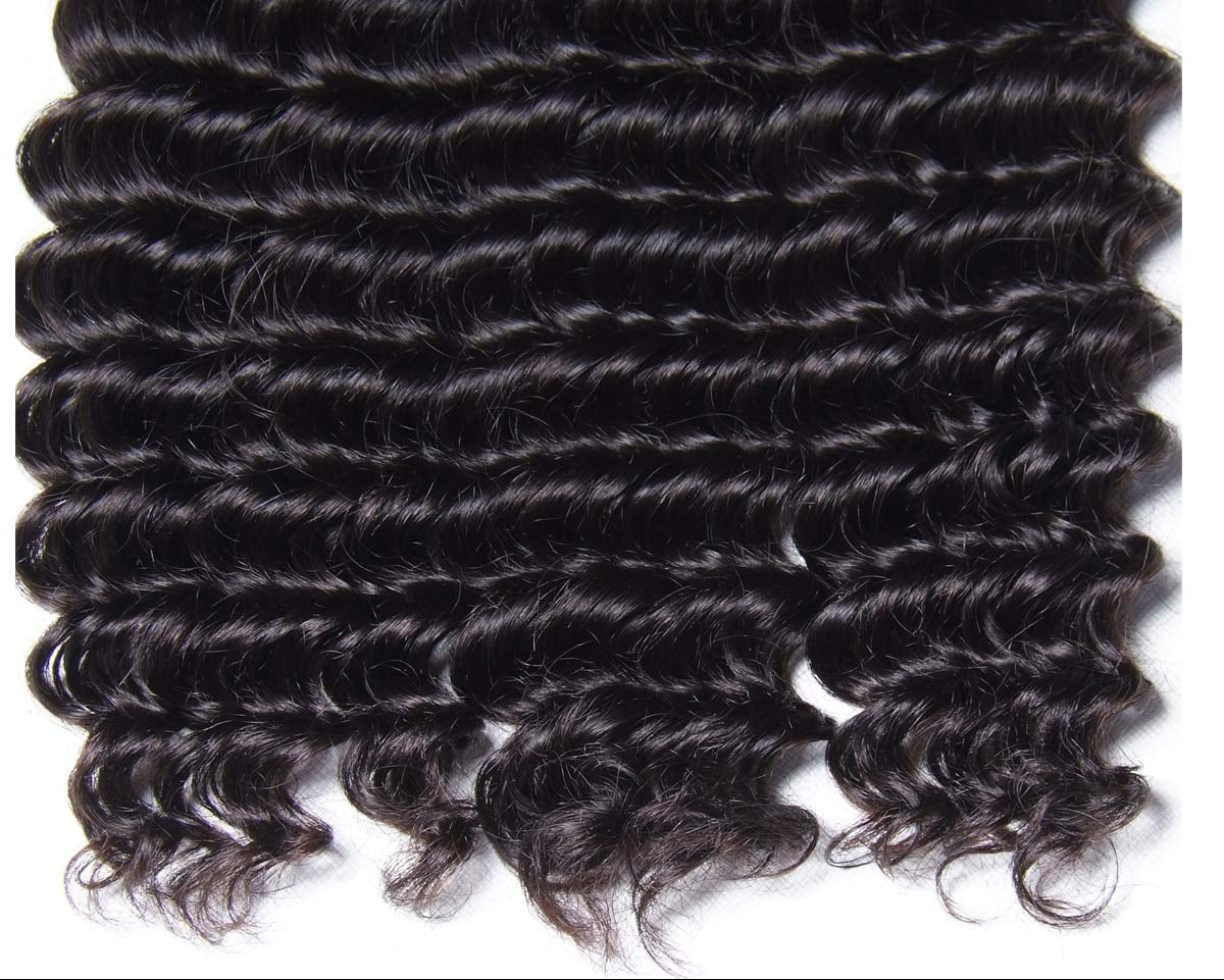 Premium Human Hair Bundles | Natural Black | Deep Wave