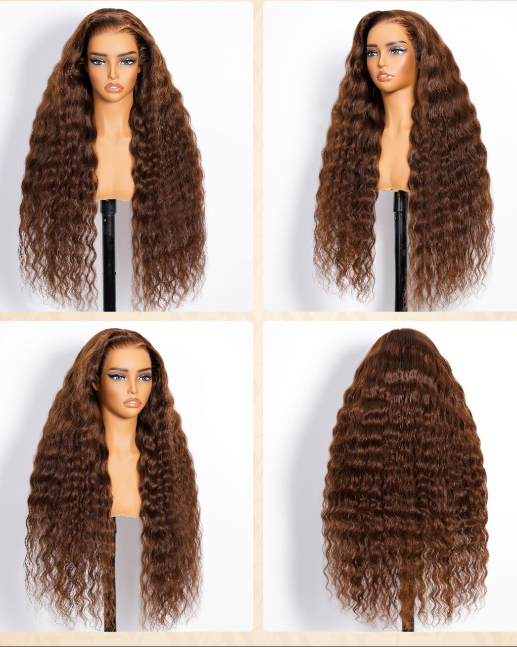 Premium Human Hair Wig| Natural Black | Straight /Deep Wave/Natural Curly | Pre Plucked 13x6