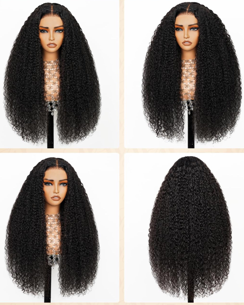 Premium Human Hair Wig| Natural Black | Straight /Deep Wave/Natural Curly | Pre Plucked 13x6