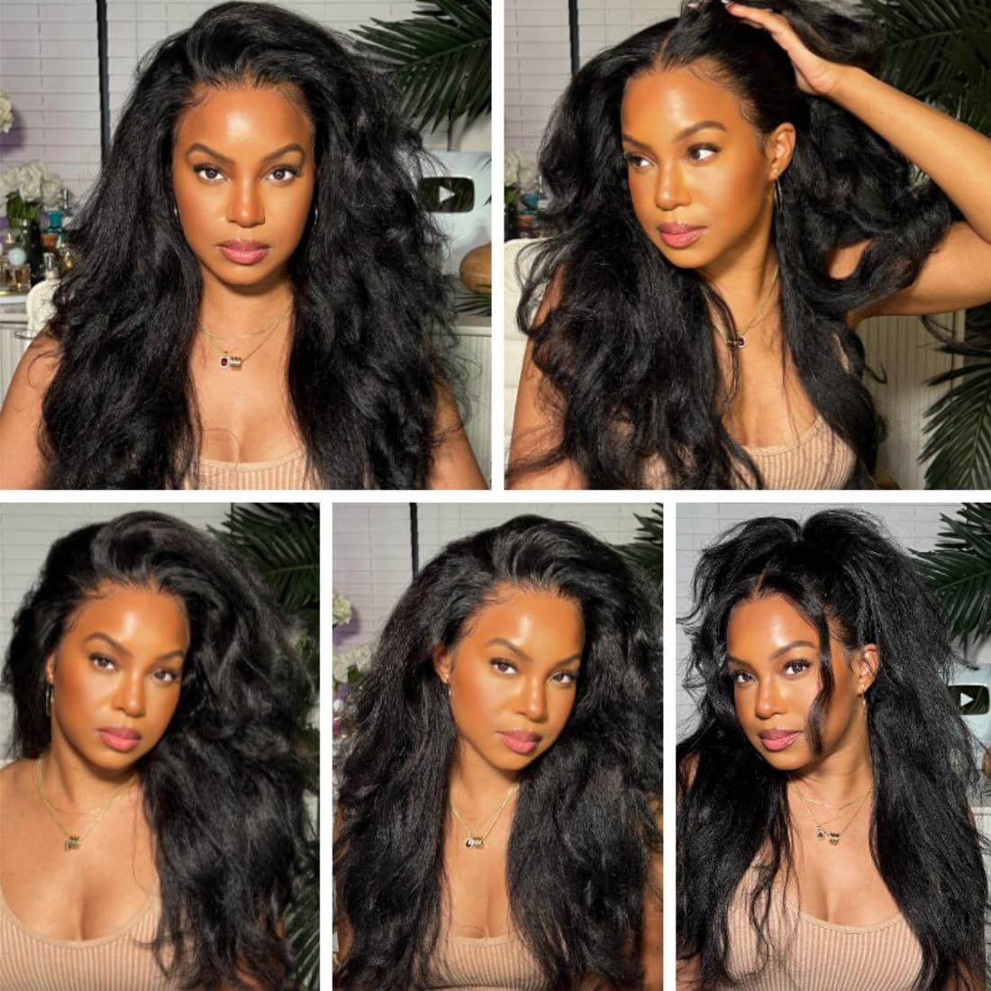 Premium Human Hair Bundles  | Natural Black | Yaki Kinky Straight