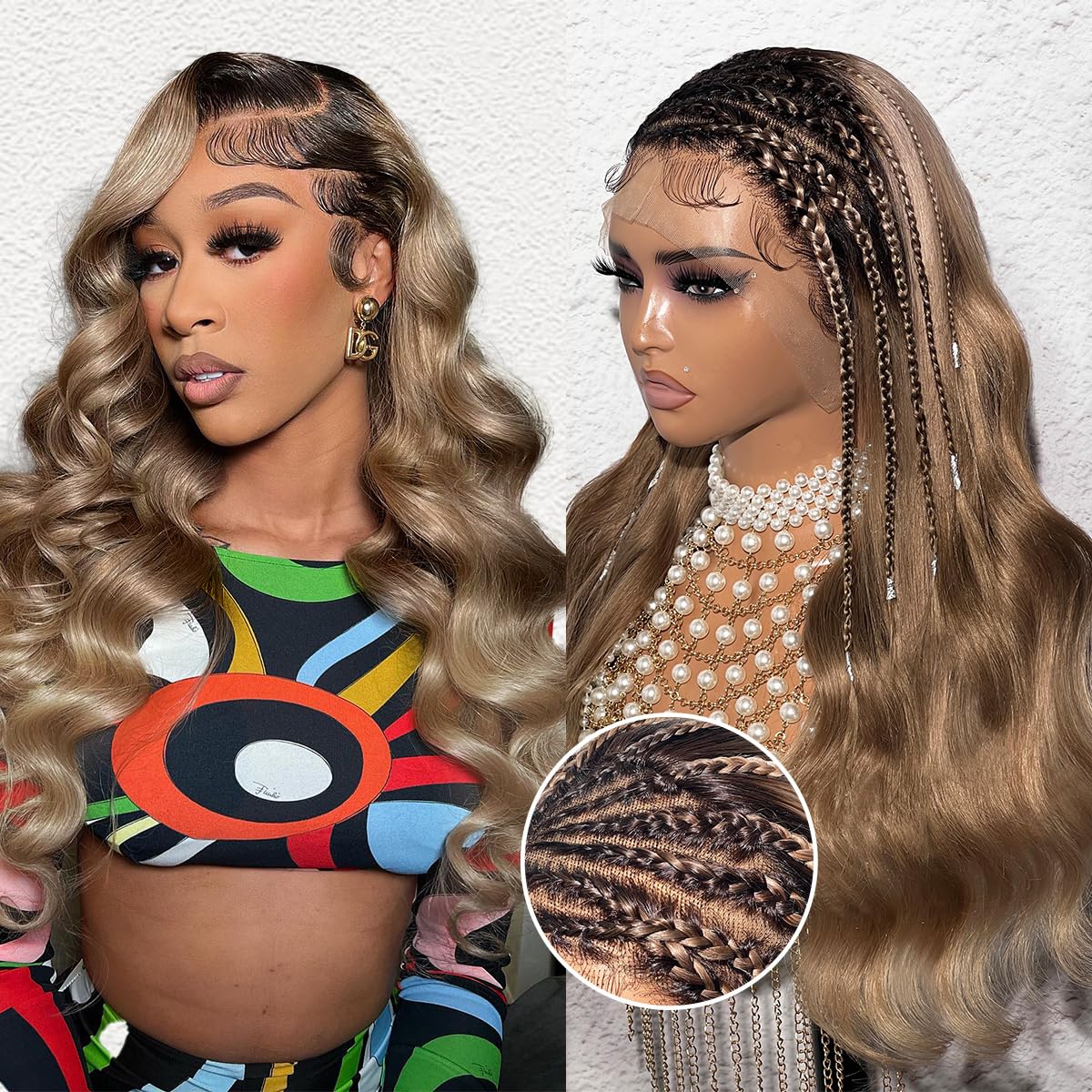 Premium Human Hair Wig | Natural 1b/27 | Body Wave | 13x4 HD Transparent Lace | 20"