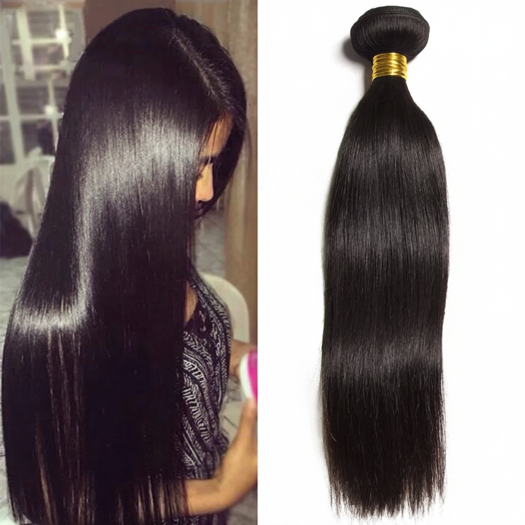Premium Human Hair Bundles | Natural Black | Malaysian Straight