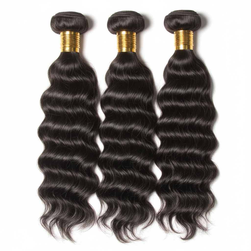 Premium Human Hair Bundles | Natural Black | Natural Wave