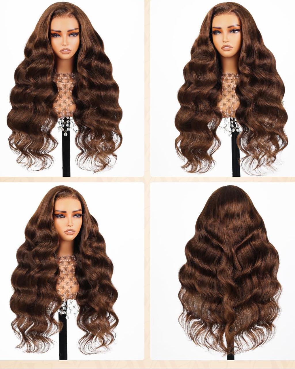 Premium Human Hair Wig| Natural Black | Straight /Deep Wave/Natural Curly | Pre Plucked 13x6