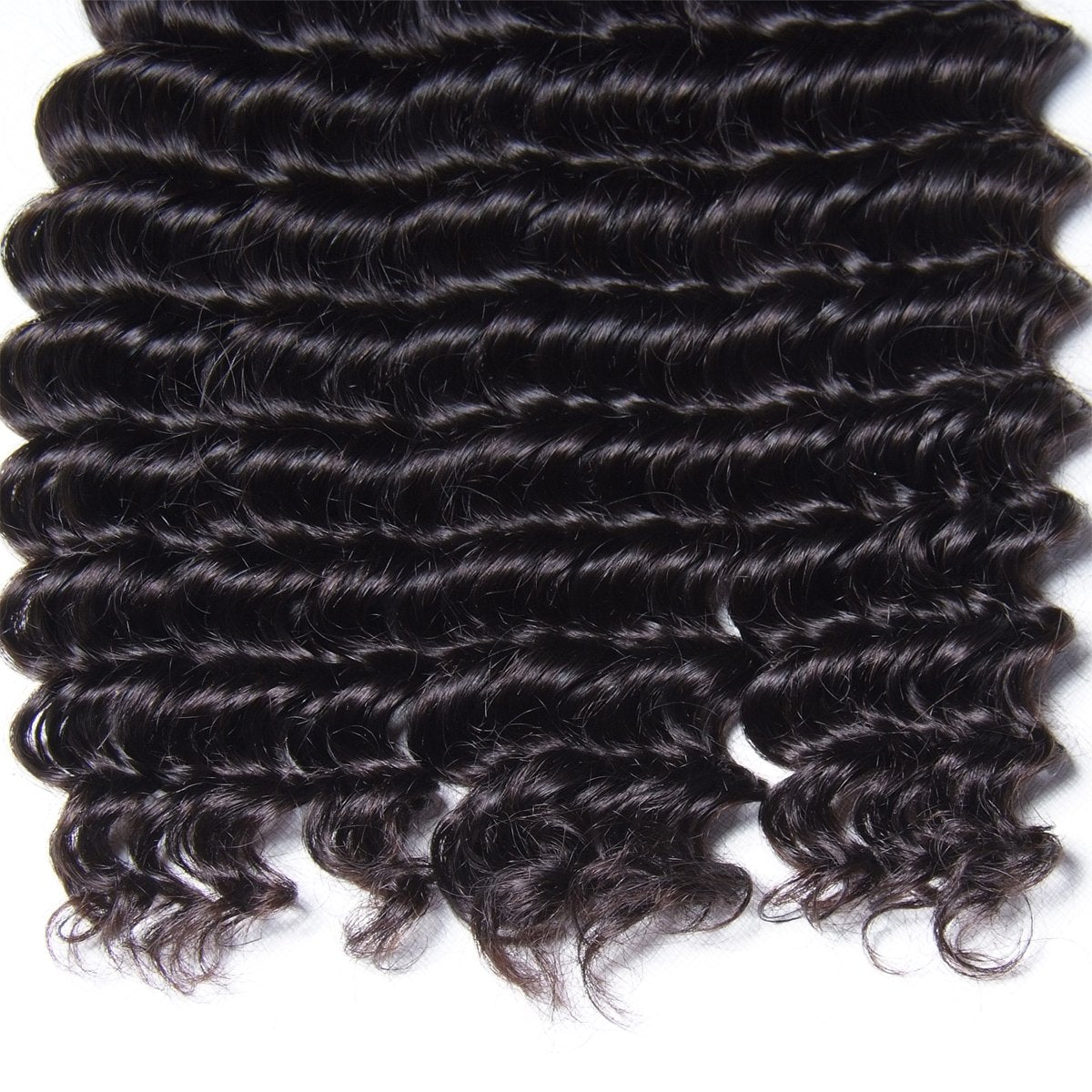Premium Human Hair Bundles | Natural Black | Deep Wave