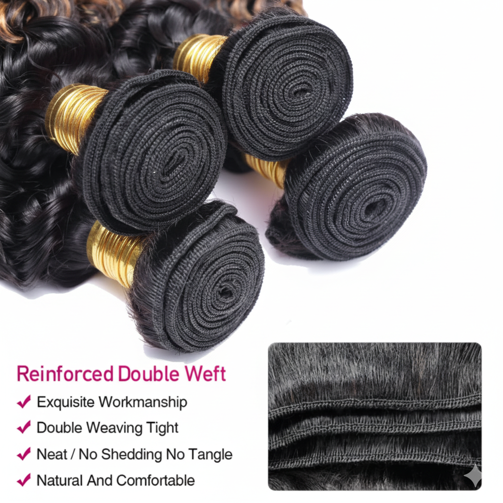 Premium Human Hair Bundles | Natural Black | Burmese Curly  with Twist Out Ends