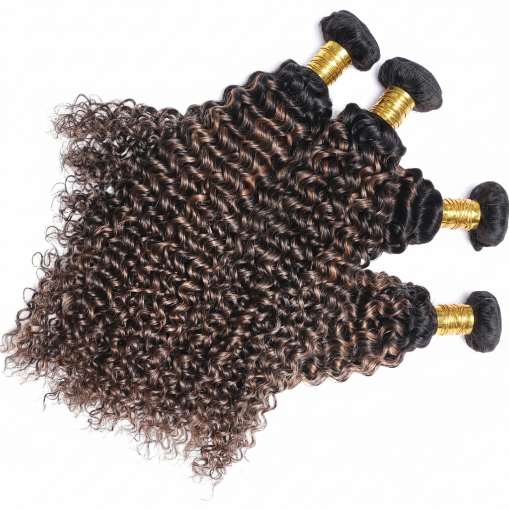 Premium Human Hair Bundles | Natural Black | Burmese Curly  with Twist Out Ends