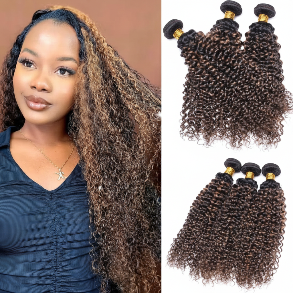 Premium Human Hair Bundles | Natural Black | Burmese Curly  with Twist Out Ends
